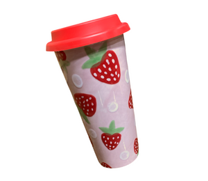 Metro Pointe Strawberry Travel Mug